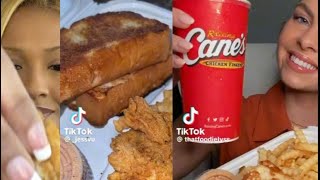 ASMR RAISING CANES 🐓🍟TIKTOK MUKBANG COMPILATION [upl. by Svensen113]