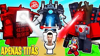 Desafio apenas com Titãs no Toilet Tower Defense😮Roblox [upl. by Vassaux]