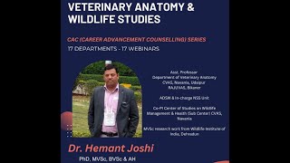 VETERINARY ANATOMY amp WILDLIFE STUDIES ll Bonus Content ll Dr Hemant Joshi [upl. by Nahta]