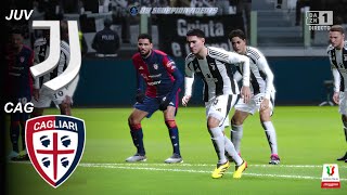 Juventus vs Cagliari  Coppa Italia 20242025 ottavi di finale [upl. by Enomrej64]