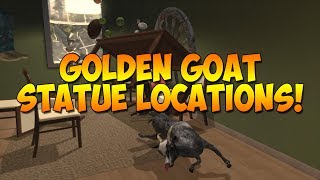 Goat Simulator  All 27 Golden Goat Statue Locations [upl. by Laurinda]