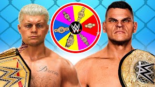 Spin the Wheel Play the Champion in WWE 2K24 [upl. by Sihunn]