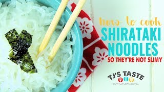 How to Cook Shirataki Noodles [upl. by Noiz298]