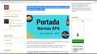 La portada en APA 2019 Método fácil y RÁPIDO [upl. by Laurens]