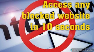 How To access Blocked Website in 10 seconds Using VPN form your Jio Airtel or any other network [upl. by Katerina110]