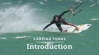 Kitesurfing Howto Carving Turns Introduction [upl. by Ainnos]