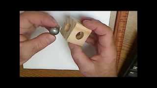 Ball Bearing in a Wooden Block [upl. by Eppillihp711]