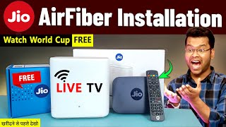 Jio AirFiber Installation Speed Test Plans Booking Live TV  Jio AirFiber vs JioFiber Air Fiber [upl. by Croteau568]