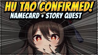 HU TAO CONFIRMED  ITS OFFICIAL  Namecard  Story Quest  Genshin Impact [upl. by Melquist]