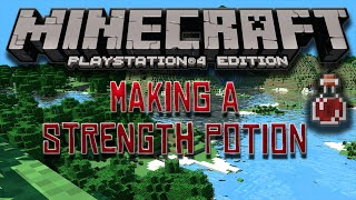 Minecraft  How To Make Strength Potions [upl. by Novek842]