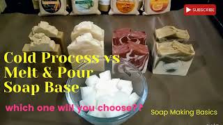 Difference Between Cold Process soap making vs Melt and Pour soap  Pros amp Cons [upl. by Dolan]