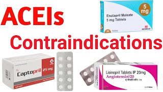 AngiotensinConverting Enzyme ACE Inhibitors  Contraindications pharmacist viralvideo doctor [upl. by Kitchen]