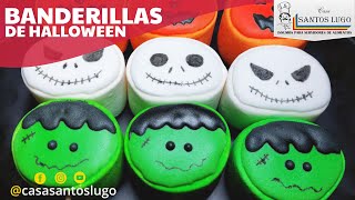 BANDERILLA DE MALVAVISCO ⭐DECORADAS PARA HALLOWEEN⭐ RECETA FÁCIL Y RÁPIDA 🎃👻 [upl. by Clywd]