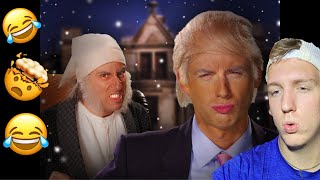 ERB Donald Trump vs Ebenezer Scrooge Reaction [upl. by Normac950]