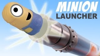 Despicable Me 2 Minions Missile Launcher Shooter Toy Review [upl. by Ahtela]