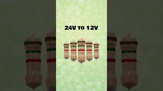 Easy Voltage Reduction 24V to 12V with Resistors [upl. by Doughty]