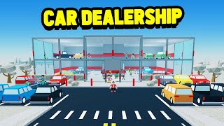 Building a CAR DEALERSHIP in Retail Tycoon 2 [upl. by Hamner]