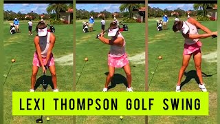 Lexi Thompson Golf Swing  Slowmo [upl. by Yehus]