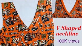 V Shaped Neckline DIY  MyFashionBook VshapedNeckline [upl. by Maisel769]