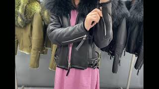 Women Shearling Jacketfashion fur luxury trendy furjacket wholesale vintage [upl. by Krever414]