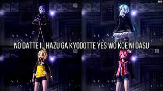 HATSUNE MIKU x KAGAMINE LEN x KASANE TETO x ARAKI  GHOST RULE with LYRICS deco27 [upl. by Waugh]