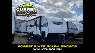 Forest River Salem 31KQBTS Camper Travel Trailer Walkthrough [upl. by Htirehc]