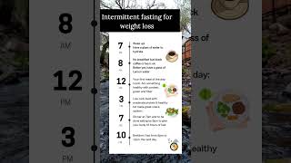 Intermittent fasting for weight loss 👍🏼 [upl. by Ellevehc]