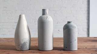 DIY Concrete Vase [upl. by Asilana]