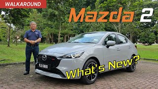 New Mazda 2 Sedan Walkaround  Whats New  YS Khong Driving [upl. by Callahan]