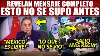 MARTES BOOM ESTO NO SE DIJO ¡DISCURSO COMPLETO DE CLAUDIA ALAZRAKI TRUENA VS LA PRESIDENTA [upl. by Inatirb]