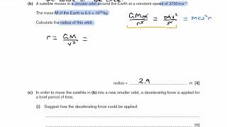 Gravitational Fields Exam Questions  A Level Physics AQA Edexcel OCR A level 2 [upl. by Kcam221]