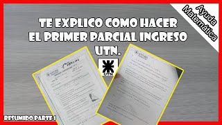 PRIMER PARCIAL INGRESO UTN resuelto 12  Ayuda Matemática [upl. by Esir]