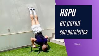 HSPU en pared con parallettes VF [upl. by Anadroj36]