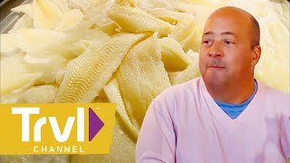 Tasting Minnesotas SMELLIEST Scandinavian Dish  Bizarre Foods with Andrew Zimmern  Travel Channel [upl. by Id]