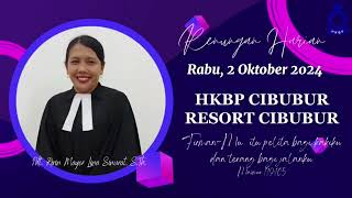 Renungan Harian HKBP Resort Cibubur Rabu 2 Oktober 2024 [upl. by Atwood]