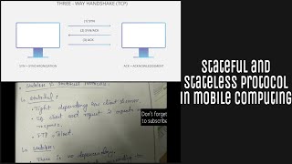 Stateful and Stateless protocol  Mobile computing  Difference  Mobile networking  RTU  in Hindi [upl. by Oriana]