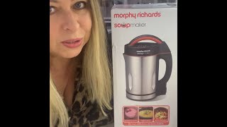 Morphy Richards 16L Soup Maker  Unboxing  Review  Slimming World Friendly Soup [upl. by Omarr]