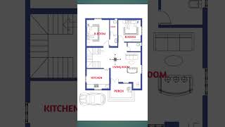 2 BHK home plan civilengineering [upl. by Dnilasor]