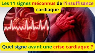 11 symptômes avantcoureurs d’une crise cardiaque ou infarctus [upl. by Nevyar]