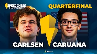 Carlsen v Caruana  A World Chess Championship REMATCH In The Speed Chess Championship  SCC 2022 [upl. by Ong]