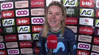 Annemiek van Vleuten  Interview at the finish  LiègeBastogneLiège Femmes 2022 [upl. by Ramaj]