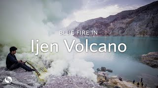 Blue Fire in Ijen Volcano Indonesia [upl. by Nnairac]