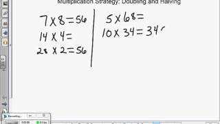 Multiplication Doubling and Halving [upl. by Ycats125]