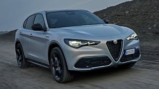 New Alfa Romeo Stelvio Competizione Facelift 2023  FIRST LOOK Exterior amp Driving [upl. by Kondon]