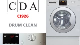 CDA CI926 Integrated Washer Dryer  Drum Clean [upl. by Aeet]